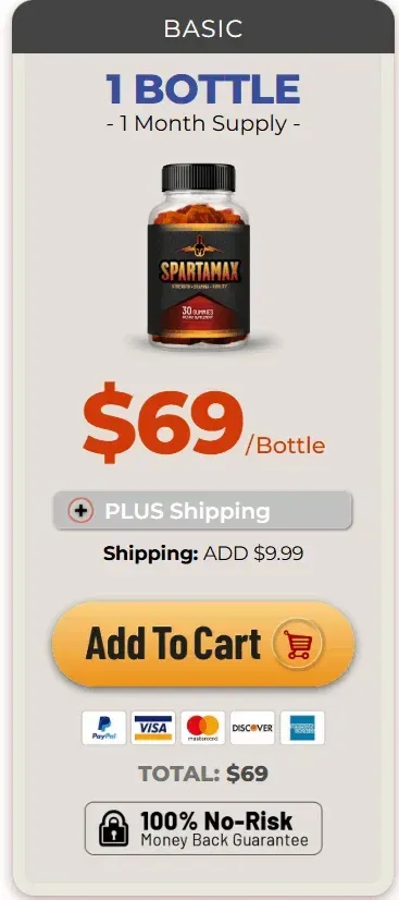 SpartaMax one bottle